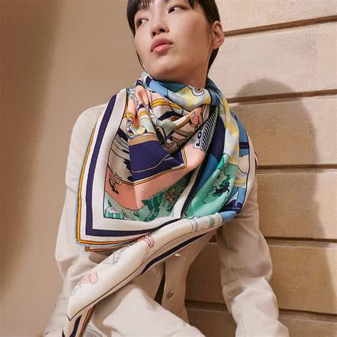 Vibrant Voyages: The Hermes Shawl 140 Locomotion Story.